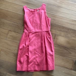 J Crew salmon colored sheath dress. Size 2, hits above knee. Only worn once.